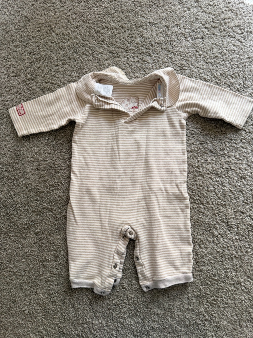 Vintage 1990s McBaby Cow Romper size 6-9 Months
